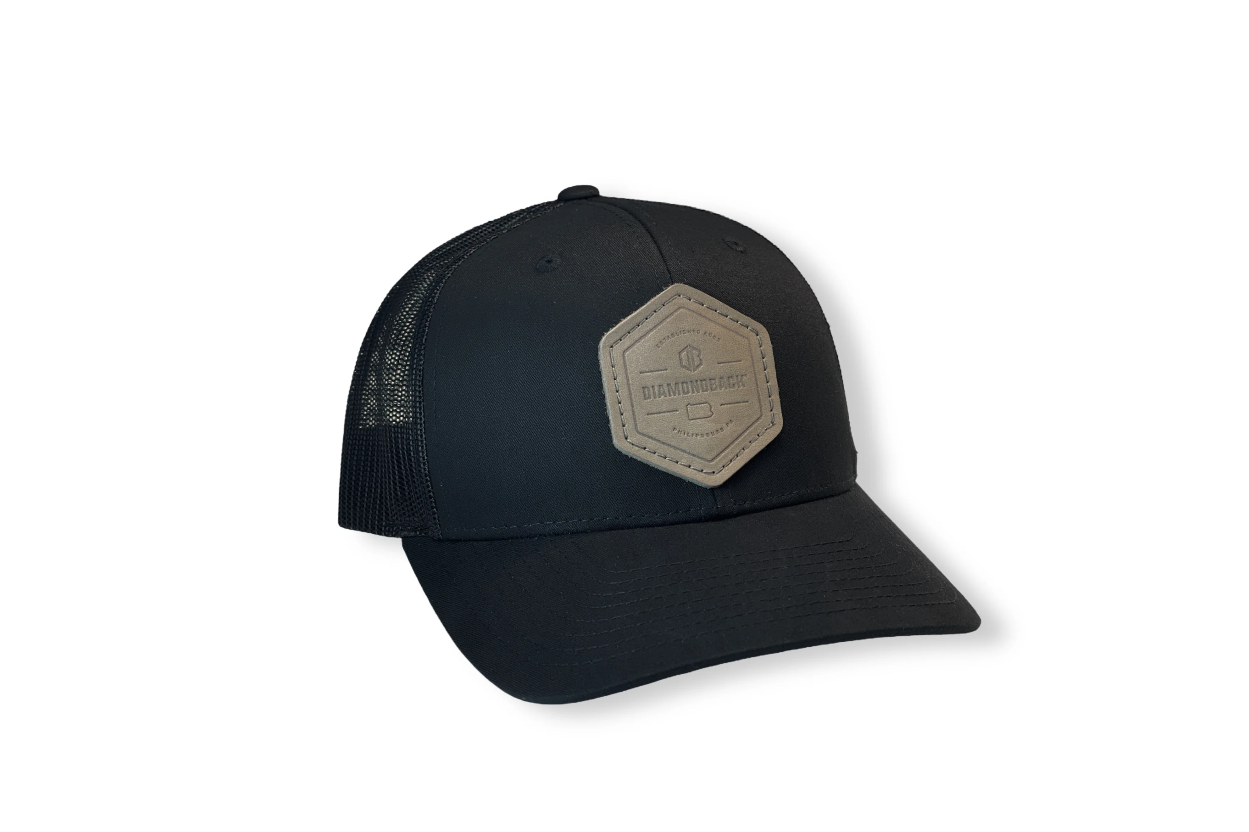 Leather Seal Patch Trucker Hat - Image 3