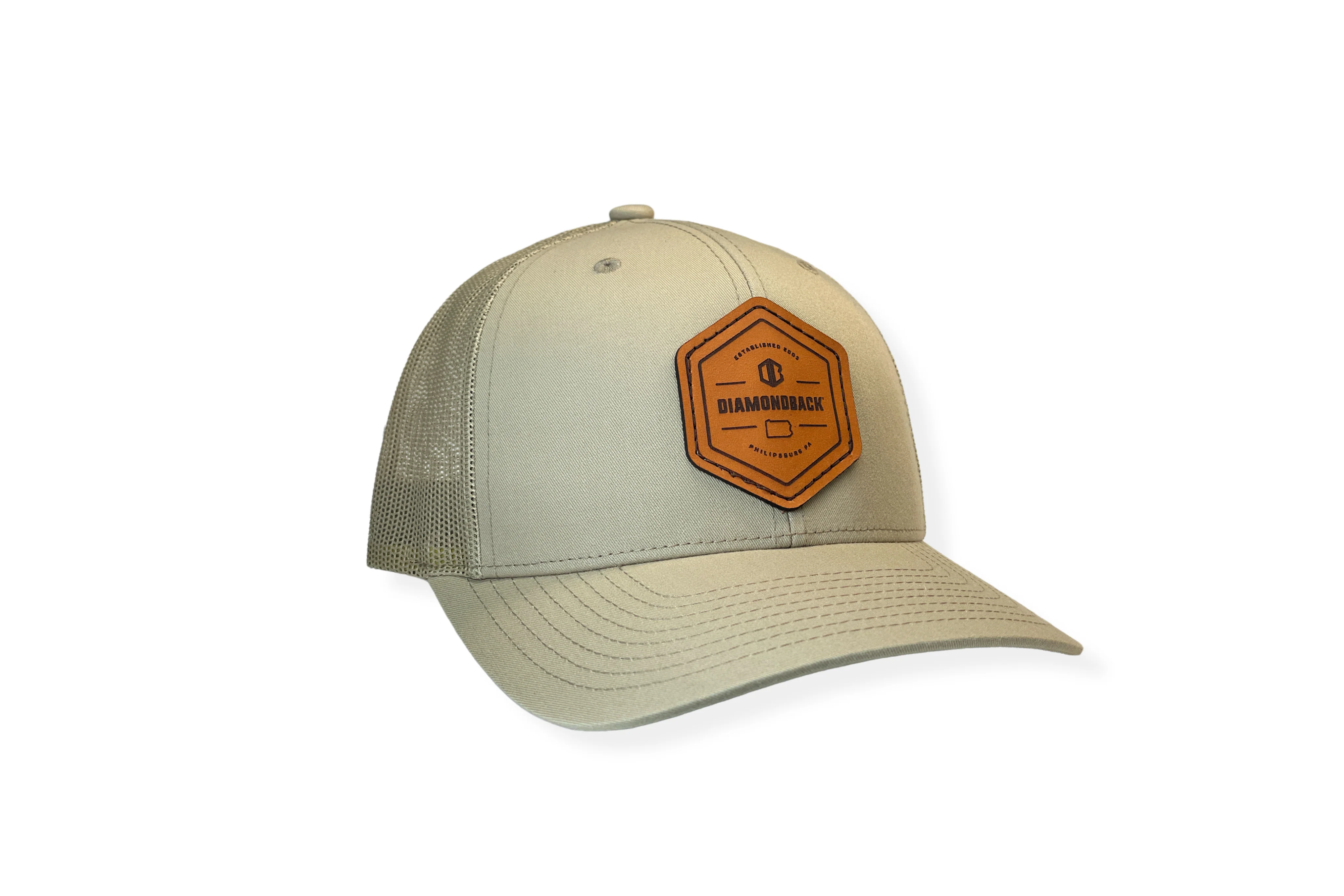 Leather Seal Patch Trucker Hat - Image 4